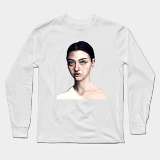 Girl with blue eyes Long Sleeve T-Shirt